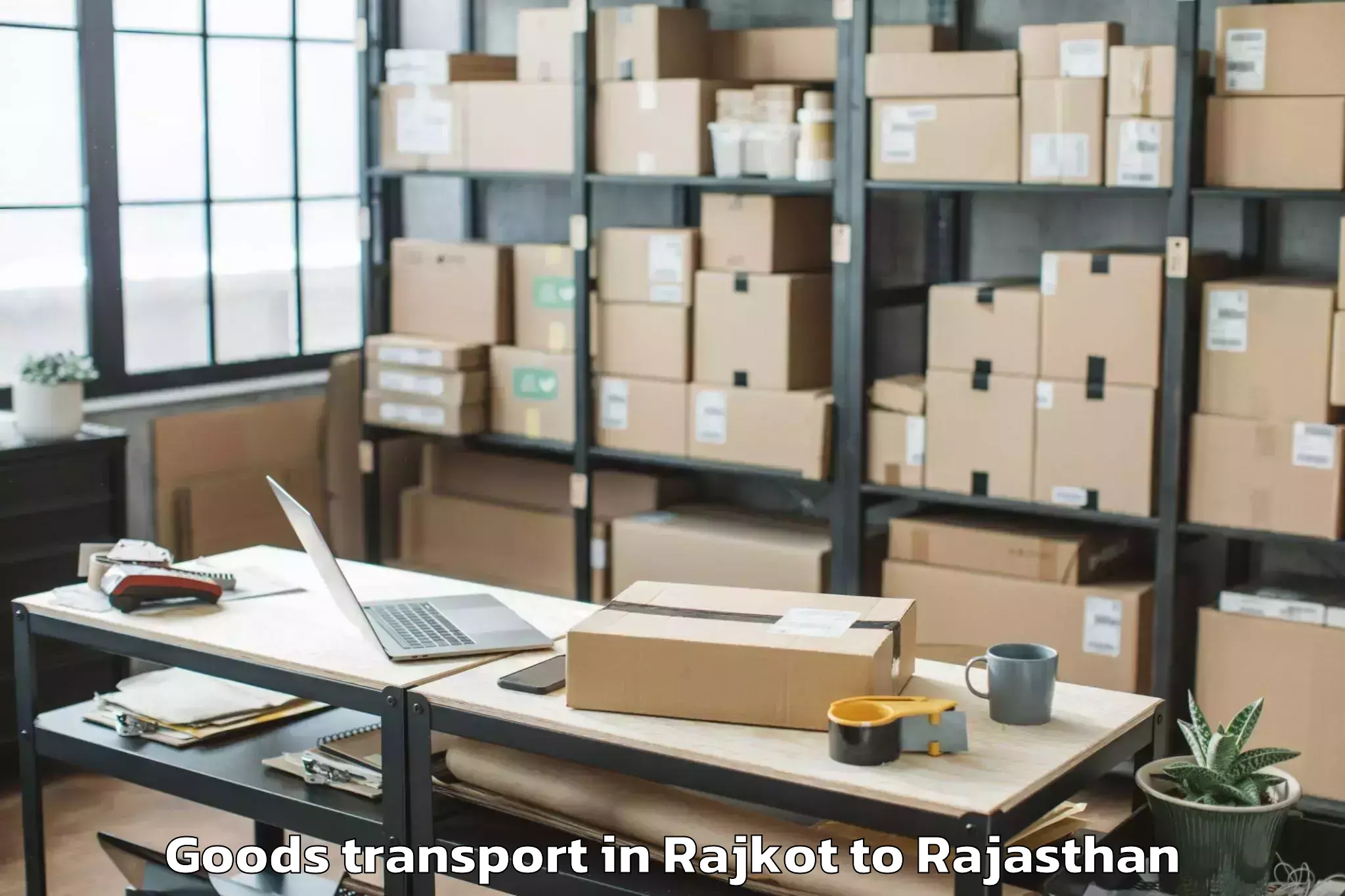 Get Rajkot to Jhadol Goods Transport